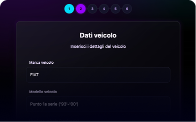 Schermata del kiosk Ariaa con inserimento dei dati del cliente